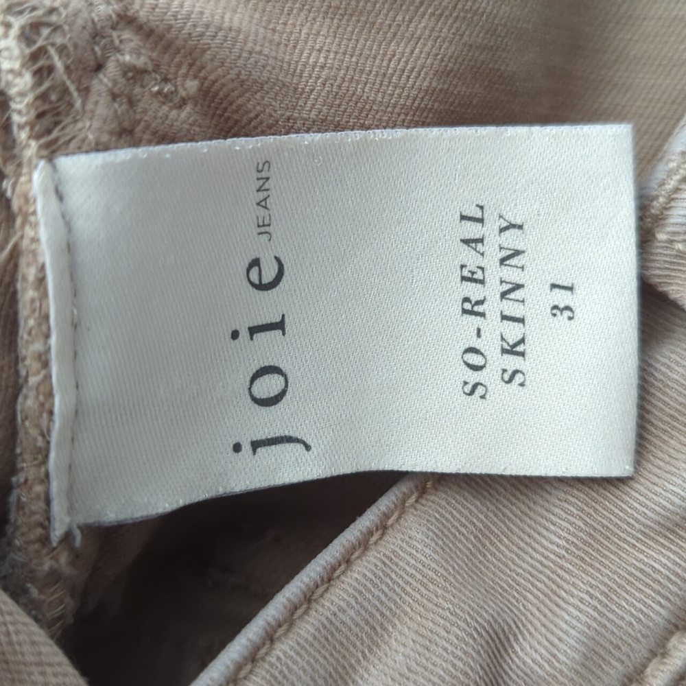 AWESOME! *JOIE* SO-REAL SKINNY TAN JEAN PANTS-31 - Picture 8 of 11